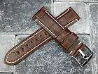 22mm Gator Leather Strap Band fit PANERAI Tang Buckle