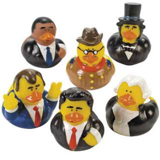 12 Presidential Political Rubber Duck Ducky Duckies Party Favors 