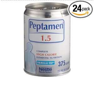  Nestle Peptamen 1.5 Vanilla Flavor 250ml serving   24 cans 