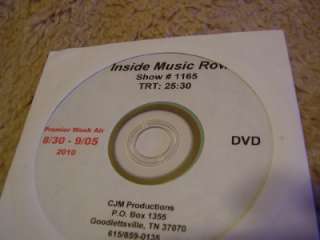 2010 Music Row DVD/The Grascals/Billy Dean/John Carter  