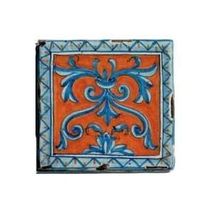   Italian Ceramic Square Mural Tile by LAntica, Deruta: Home & Kitchen