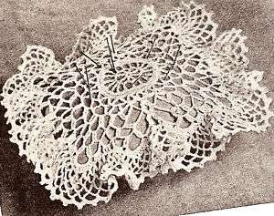 Vintage Crochet PATTERN Doily Sachet Pin Cushion Favor  