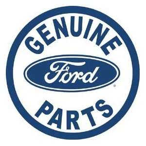  Genuine Ford Parts Round Tin Sign: Home & Kitchen