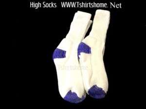 White High Crew Socks Fits Size 10 13   8 Pairs  