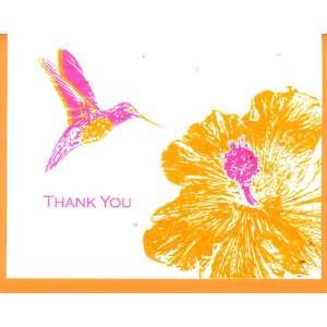  Grow A Note® Thank You Hummingbird Hibiscus Cards 5 pack 