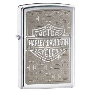Harleydavidson Hd Logo High Polish Chrome Zippo Lighter Style High 