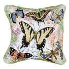   Homes Set of 2 Decorative Butterfly Flowers Throw Pillows 12 x 12