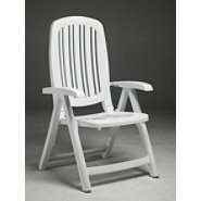 Nardi Salina 5 Position Folding Chair   White, 2 in a set. at  