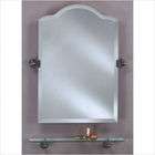 Afina Radiance Scallop Top Frameless 1 Bevel Wall Mirror   Size 16 