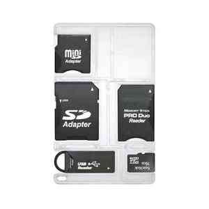   MicroSD Card + MiniSD/SD SDHC /MS Pro Duo Adapters+Card Reader  