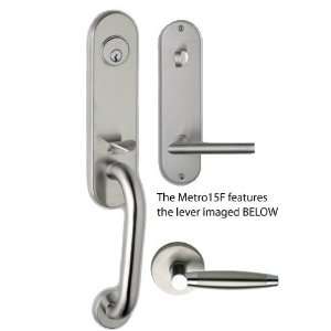  Omnia Metro 015 US32D F Keyed Entry Brushed Stainless 