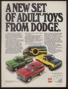 1978 Dodge Ramcharger Power Wagon pickup truck van ad  