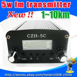 5W FMUSER FM PLL radio broadcast transmitter GP antenna  
