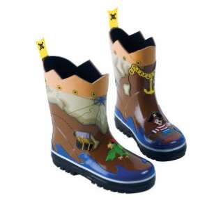 Kidorable Pirate Rain Boots for Boys New!  