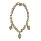 goldia 14k Gold White Gold Heart Charm Necklace