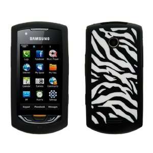  Brand new black samsung monte zebra silicone case cover for s5620 