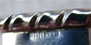 VINTAGE NAPKIN RING holder~800 coin~SOLID STERLING SILVER~antique 