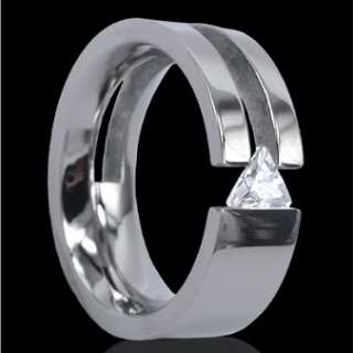 This stunning ring has highly polished finish, and adored with 6mm 
