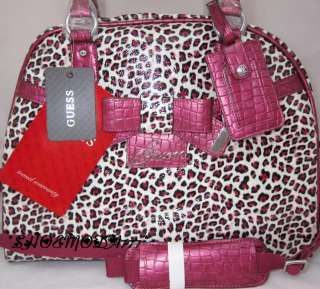 GUESS BRICKEN Dome Traveler Travel Dome Carry On Luggage Bag Pink 