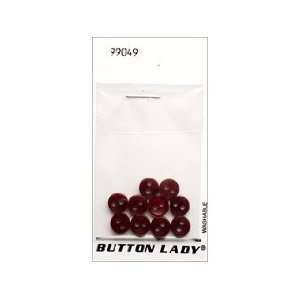   JHB Button Lady Buttons Wine 3/8 10 pc (6 Pack)