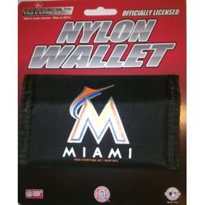  Miami Marlins MLB Nylon Trifold Wallet