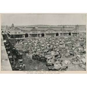  1893 Print Farmers West Washington Market New York City 
