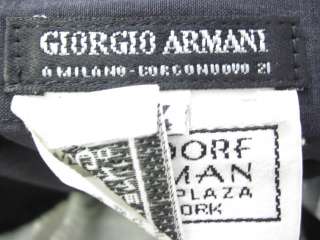 GIORGIO ARMANI Black Label Navy Blazer Skirt Suit Sz 44  