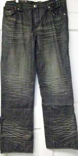 Smash Stitched Jeans Charcoal Denim Size 42 #424A J687  