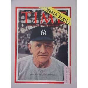 Casey Stengel New York Yankees Manager October 3 1955 Time Magazine 