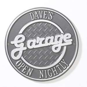  Garage Round Wall Plaques