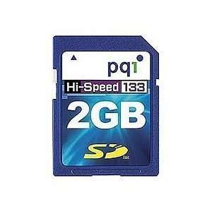  PQI 2GB 2 GB High Speed 133X Secure Digital SD Card Electronics