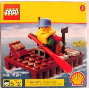  Lego SHELL Promotional Set #3 River Raft Set #2537 Toys & Games