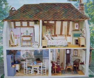 FRANKLIN MINT ENGLISH COTSWOLD COTTAGE DOLLHOUSE +COA SOLD FOR $1875 