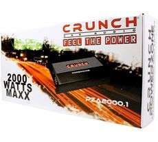 Crunch PZA2000.1 Power Zone 2000 Watt Max Mono Block Car Amplifier+4 