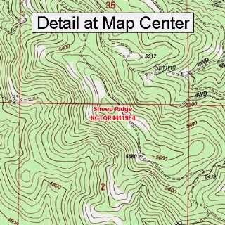  USGS Topographic Quadrangle Map   Sheep Ridge, Oregon 