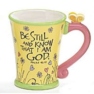  Be Still and Know That I Am God Inspirational Coffee Mug 