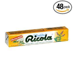 Ricola Cough Suppressant Throat Drops, Natural Herb, 10 Drops (Pack 