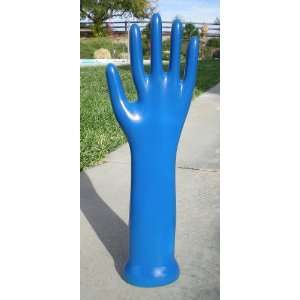  Vintage Royal Blue Porcelain Jewelry Hand Glove Mold 