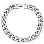  Stainless Steel Mens 24 inch Flat Curb Link Necklace