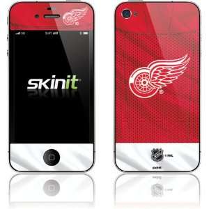   Red Wings Home Jersey Vinyl Skin for Apple iPhone 4 / 4S: Electronics