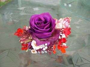 Purple Rose Corsage & Boutonniere WEDDING PROM  