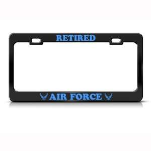  Retired Air Force Metal Military license plate frame Tag 