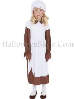 Victorian Poor Girl Costume includes Brown Dress with tattered look 