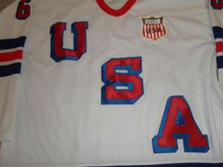   USA Hockey Stall & Dean Vintage Sewn Authentic Throwback Jersey Sz XL