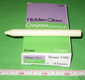 12ps HIDDEN invisible fluorescent pencil crayons marker  