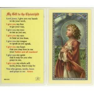  My Gift to the Christ Child Holy Card (800 006)   10 pack 