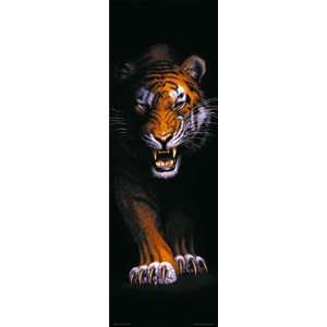  PROWLING TIGER IN SHADOW 21x62 DOOR POSTER DR18505