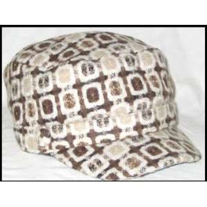  Tickled Pink HAT237 BR Square Patterned Fall Hat   Brown 