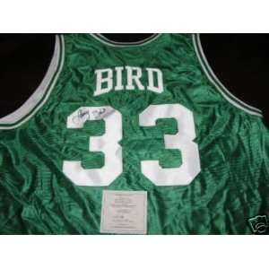  Bird Signed Uniform   hof Scoreboard coa   Autographed NBA Jerseys