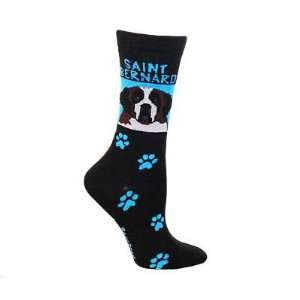  St. Bernard Novelty Dog Breed Adult Socks 